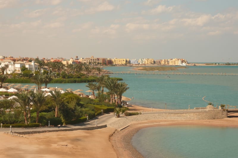 Пляж на Красном море в Египте